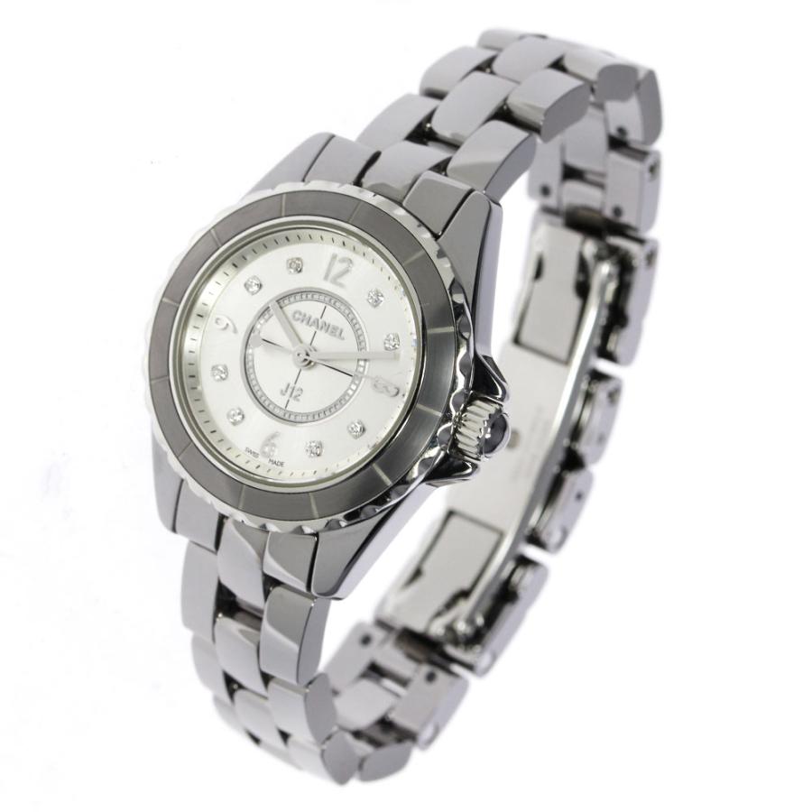 シャネル CHANEL H3401 J12 クロマティック 8Pダイヤモンド クォーツ レディース 良品 _845690【ev15】 CHANEL - シャネル CHANEL H3401 J12 クロマティック 8Pダイヤモンド