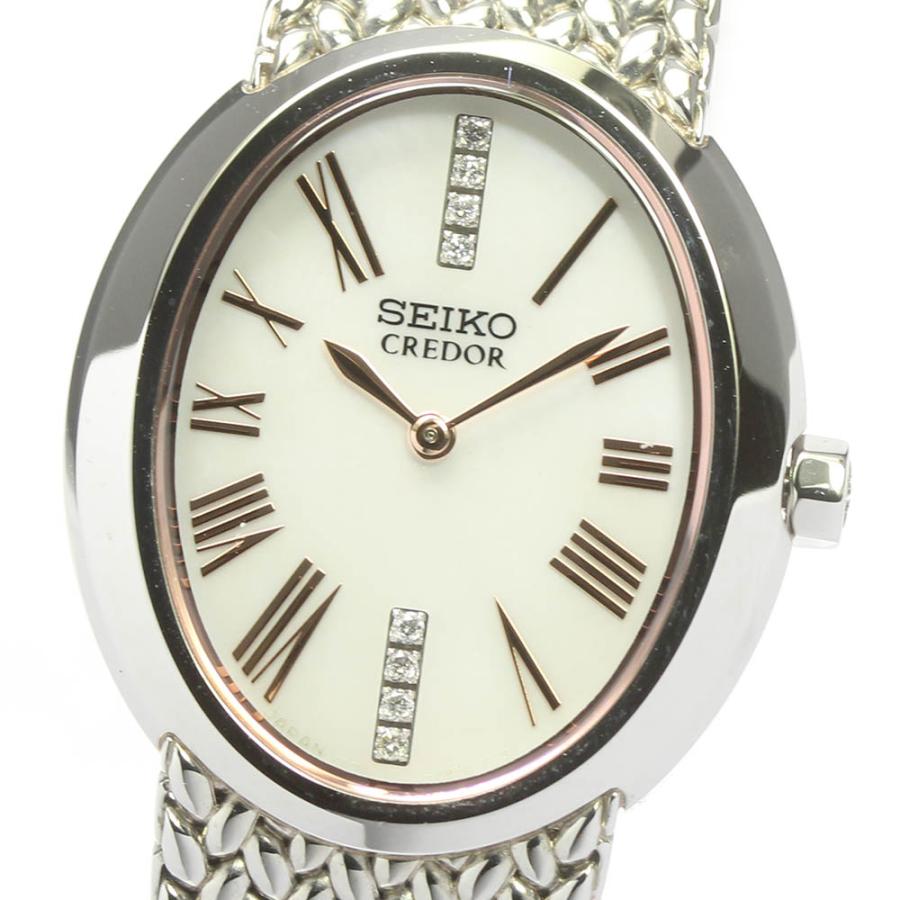 ☆美品☆箱付き【SEIKO】セイコー クレドール 8Pダイヤ 5A70-0BB0 