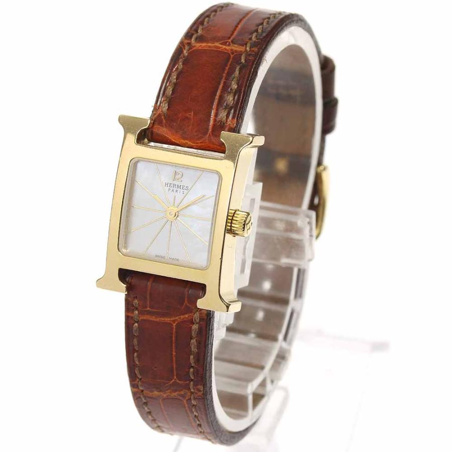 HERMES 【HERMES】エルメス Hウォッチ HH1.185 クォーツ レディース  