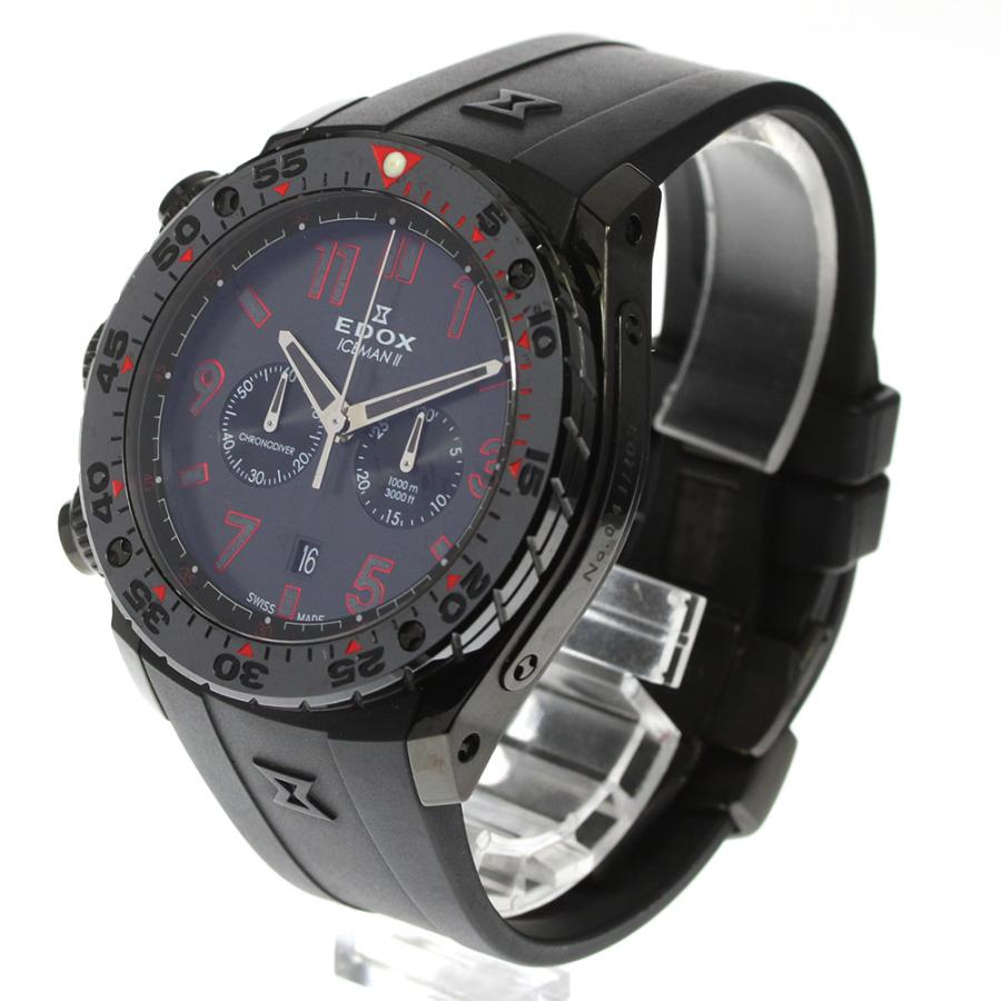 ☆良品☆箱・保証書付き【EDOX】エドックス アイスマンII リミテッド 