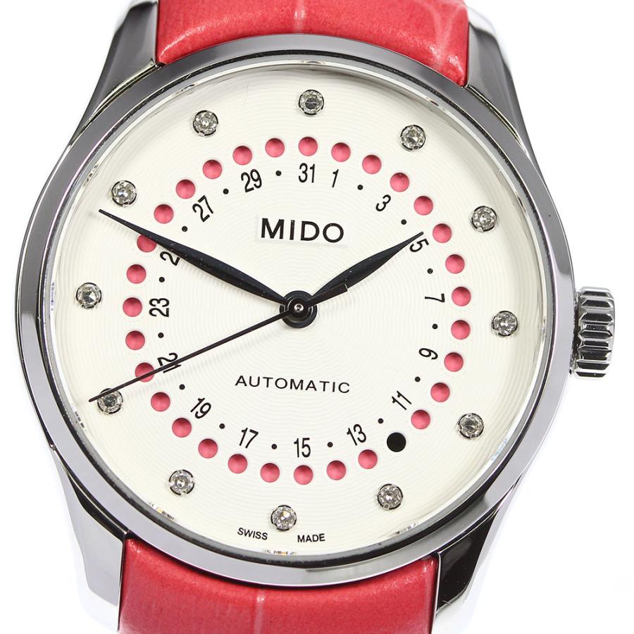☆良品☆箱・保証書付き【MIDO】ミドー ベルーナ 12Pダイヤ