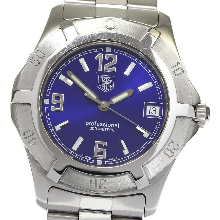 洗浄済み タグ・ホイヤー プロフェッショナル WN1112 箱/保付 ブルー文字 TAG HEUER（タグ・ホイヤー） ☆箱付き【TAG HEUER】タグホイヤー