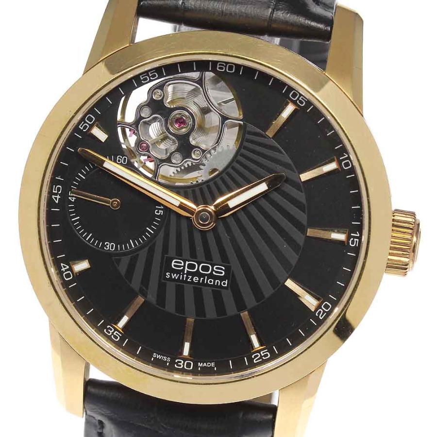 EPOS】エポス オープンハート スモールセコンド 3424 手巻き メンズ