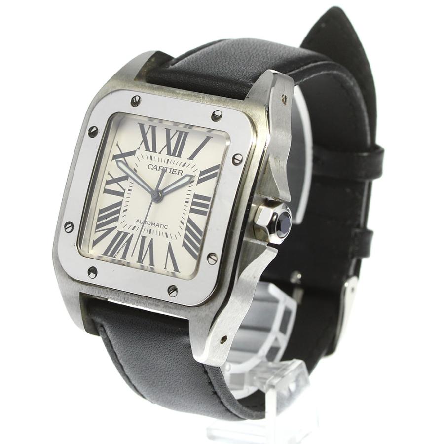 【CARTIER】カルティエ サントス100LM W20076X8 自動巻き メンズ【ev20】 Cartier（カルティエ） 【CARTIER】カルティエ サントス100LM W20076X8