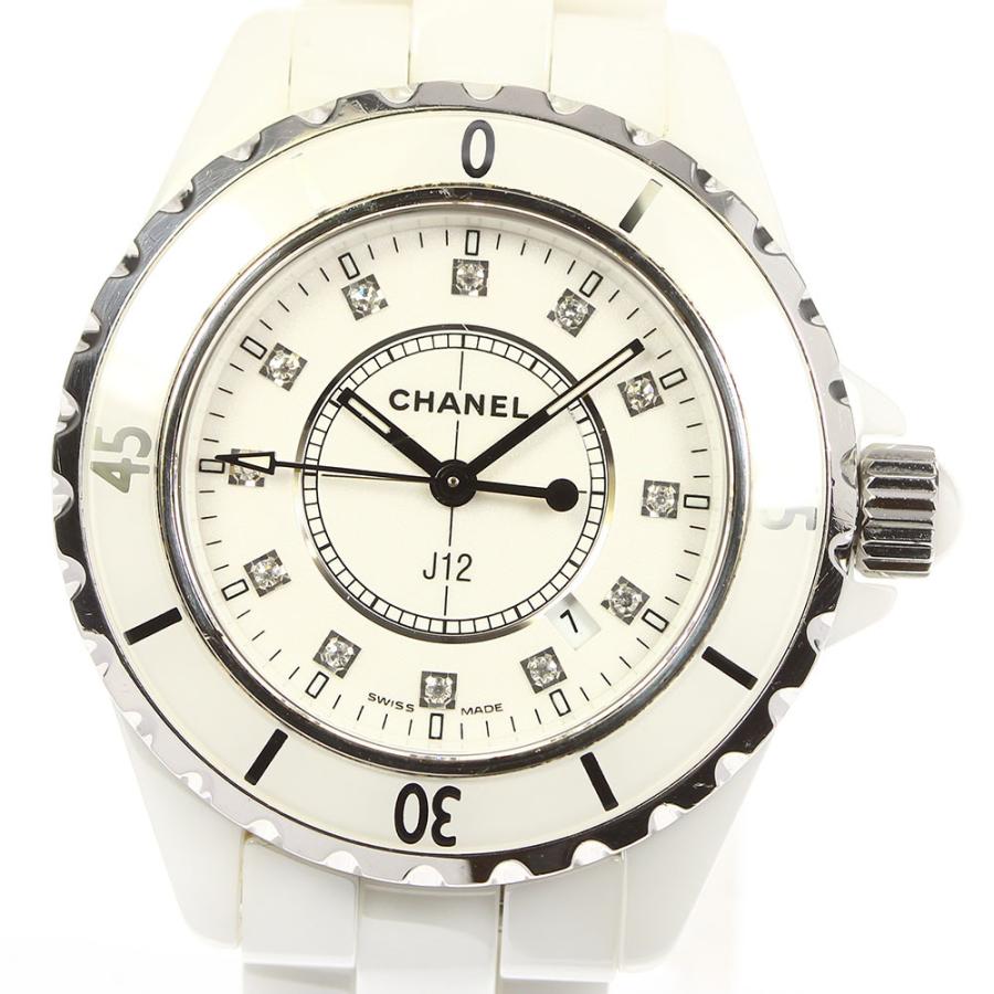 シャネル J12H1628 ホワイトセラミック12Pダイヤモンドクォーツ 楽天市場】O【CHANEL】J12 H1628 セラミック ダイヤモンド 12P