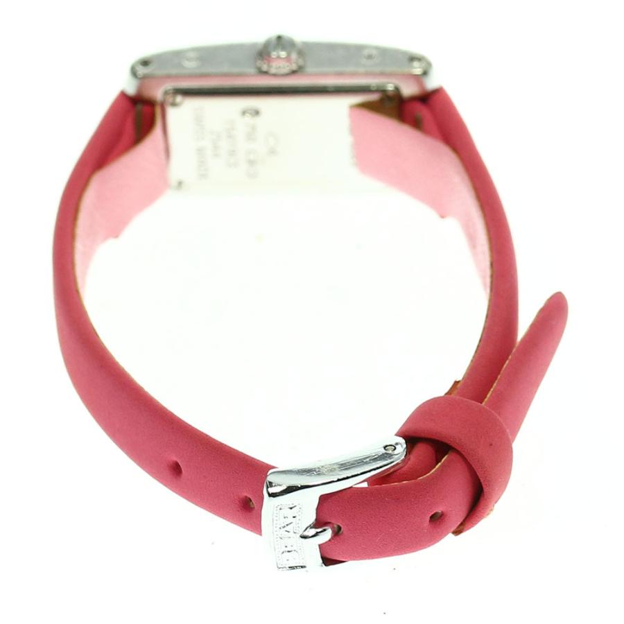 CARTIER カルティエ ラニエール タンク アロンジェSM WJ200338 腕時計
 K18ホワイトゴールド K18WG/アリゲーター/ダイヤモンドベゼル シルバー文字盤 クオーツ レディース【中古】【472】SJ Cartier - CARTIER カルティエ ラニエール タンク アロンジェSM