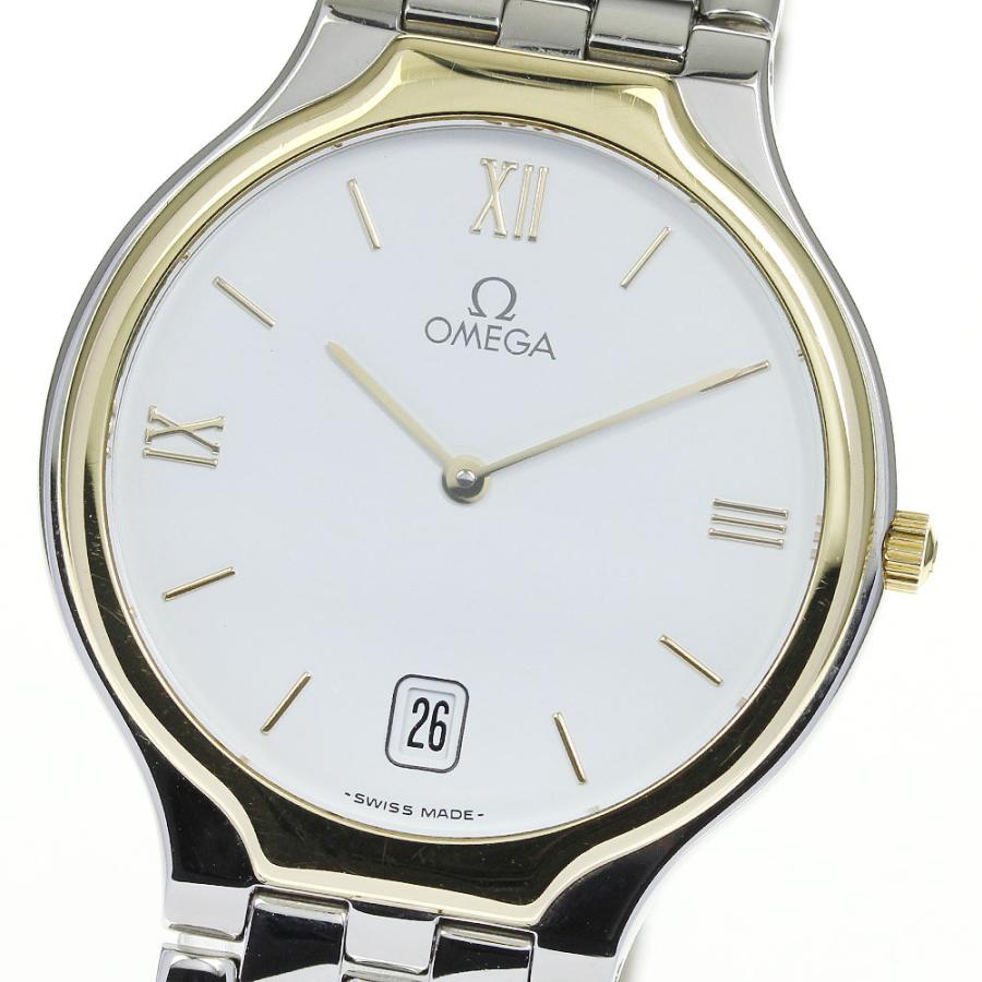 オメガ OMEGA デビル YGベゼル デイト クォーツ