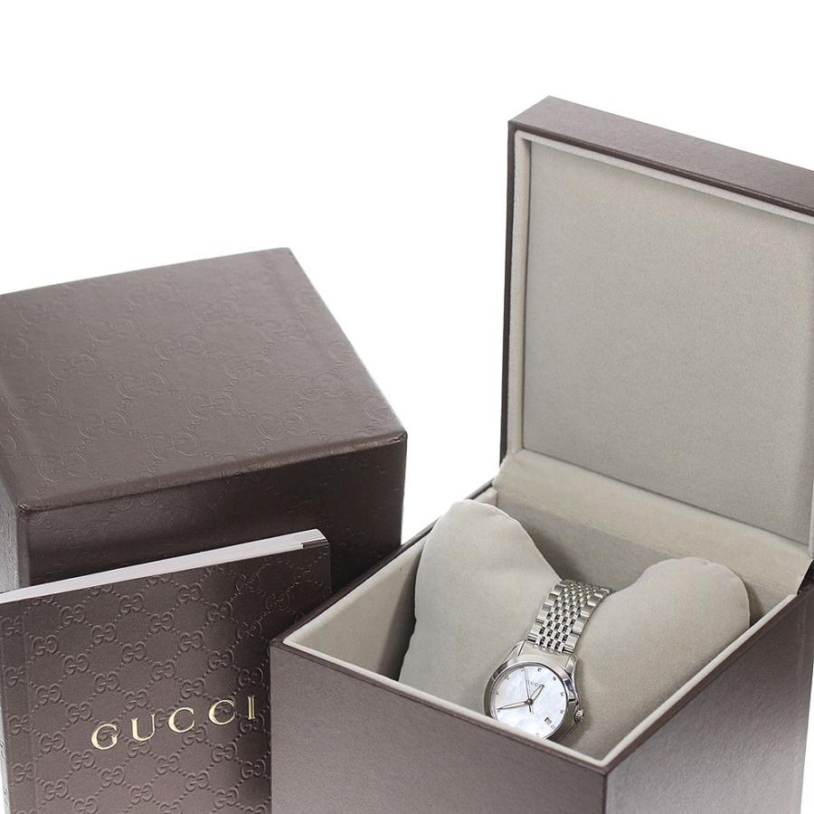 ☆美品☆箱・保証書付き【GUCCI】グッチ Gタイムレス デイト 12Pダイヤ 