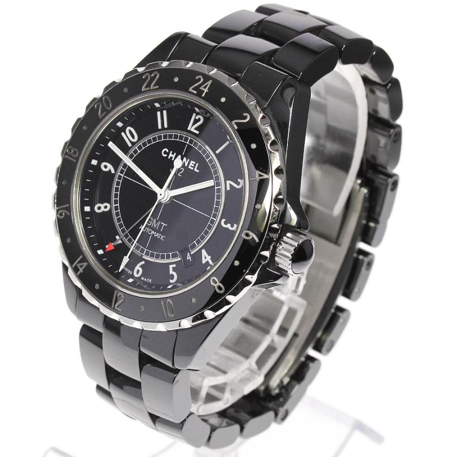 CHANEL】シャネル J12 ブラックセラミック GMT H2012 自動巻き メンズ  