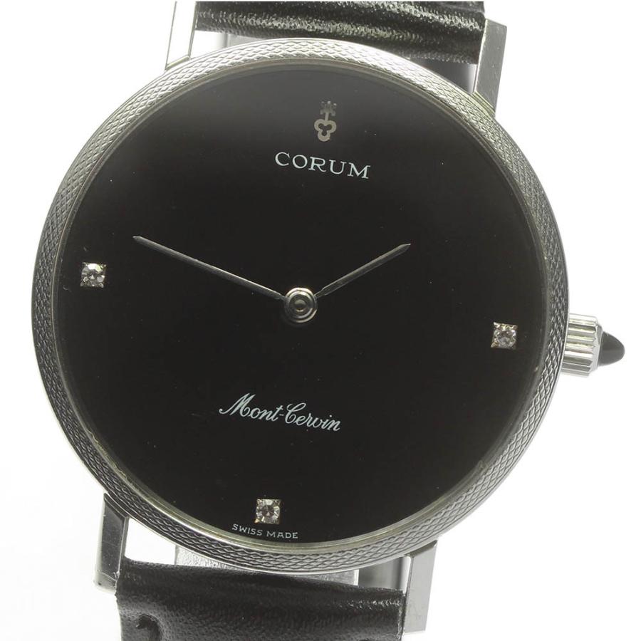 CORUM（コルム） 【CORUM】コルム モンセルヴァン 3Pダイヤ クォーツ 
