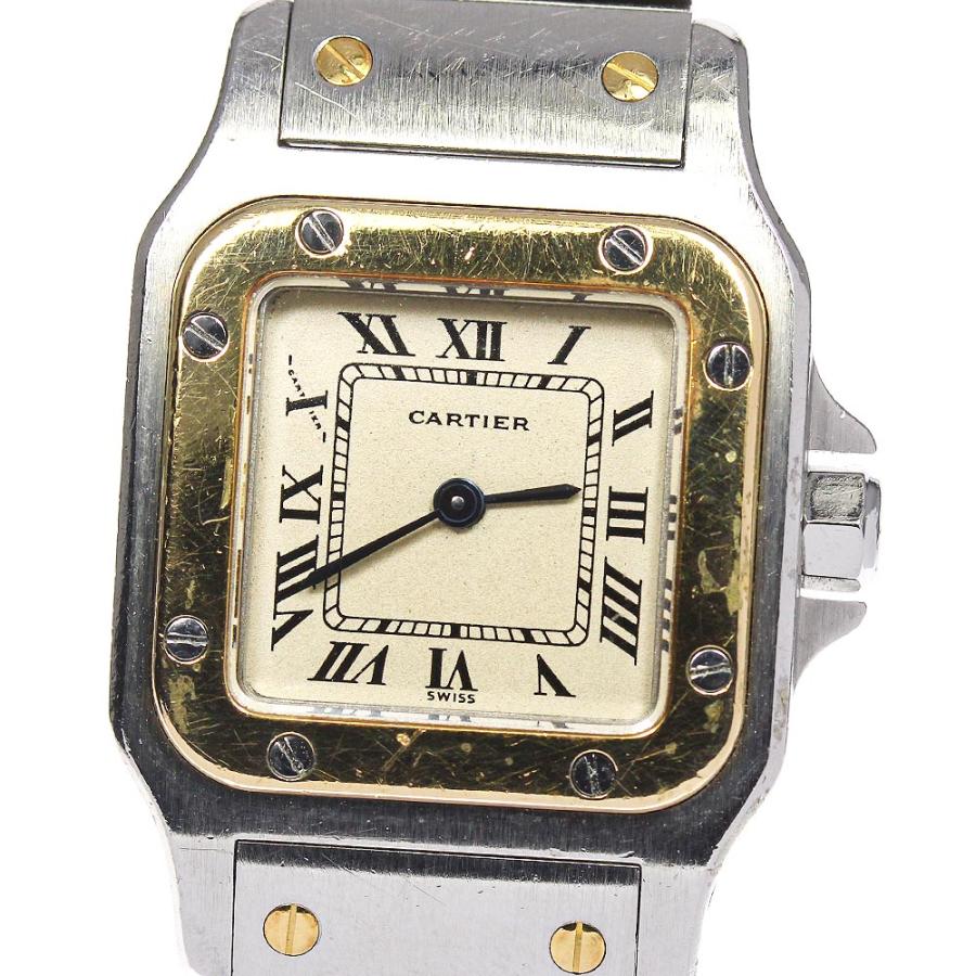 ☆ジャンク☆保証書付き【CARTIER】カルティエ サントスガルベSM