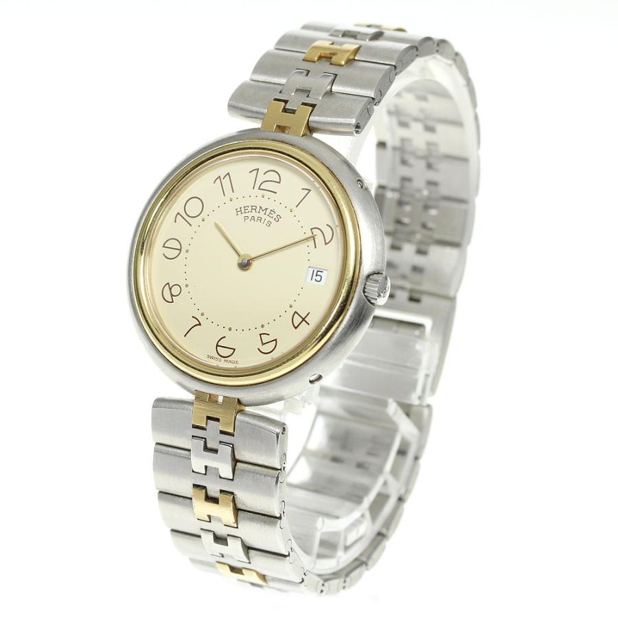 エルメス　プロフィール　メンズ　腕時計 HERMES 【HERMES】エルメス プロフィール デイト クォーツ