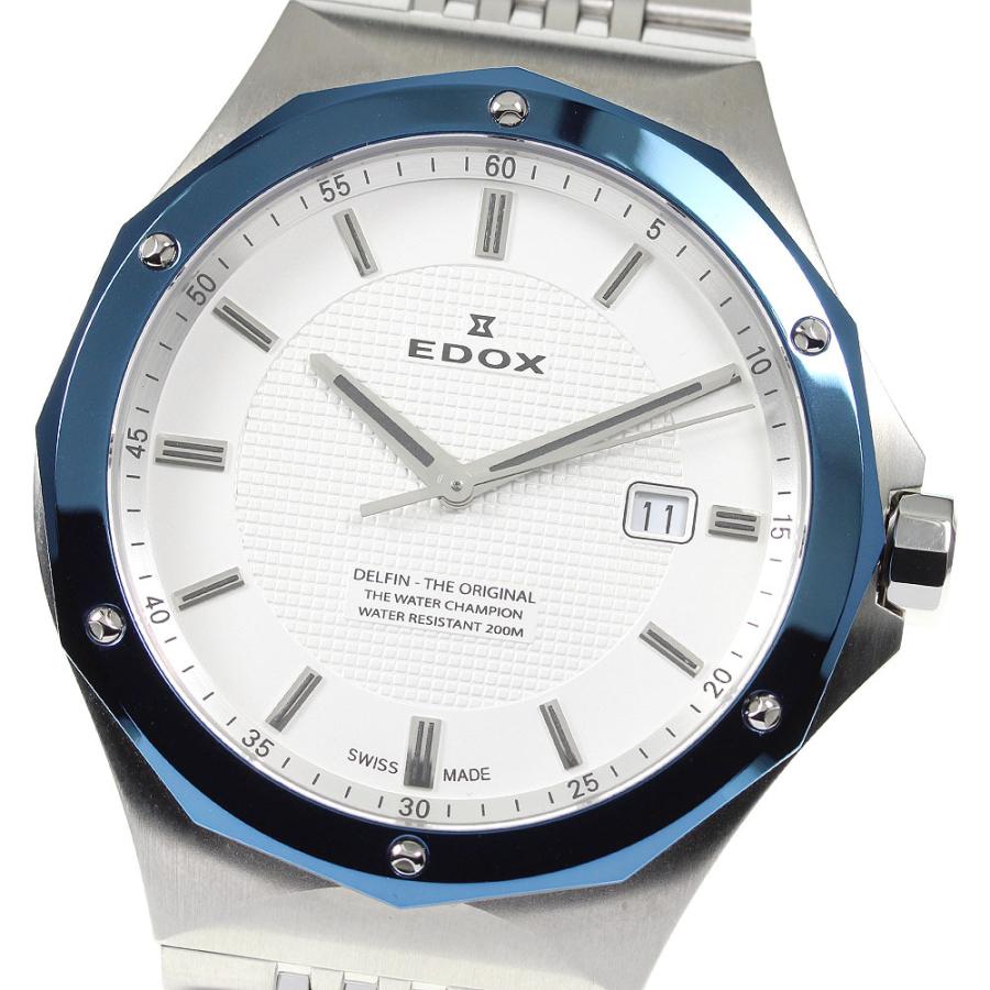 ☆美品☆箱・保証書付き【EDOX】エドックス デルフィン 53005 3BUM AIN