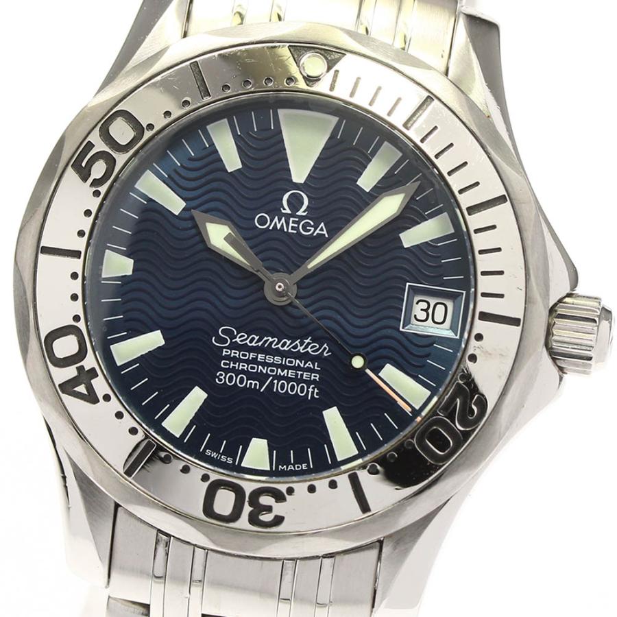 【美品】オメガ シーマスター300 ジャックマイヨール1999ステンレススチール OMEGA（オメガ） ☆保証書付き【OMEGA】オメガ シーマスター300