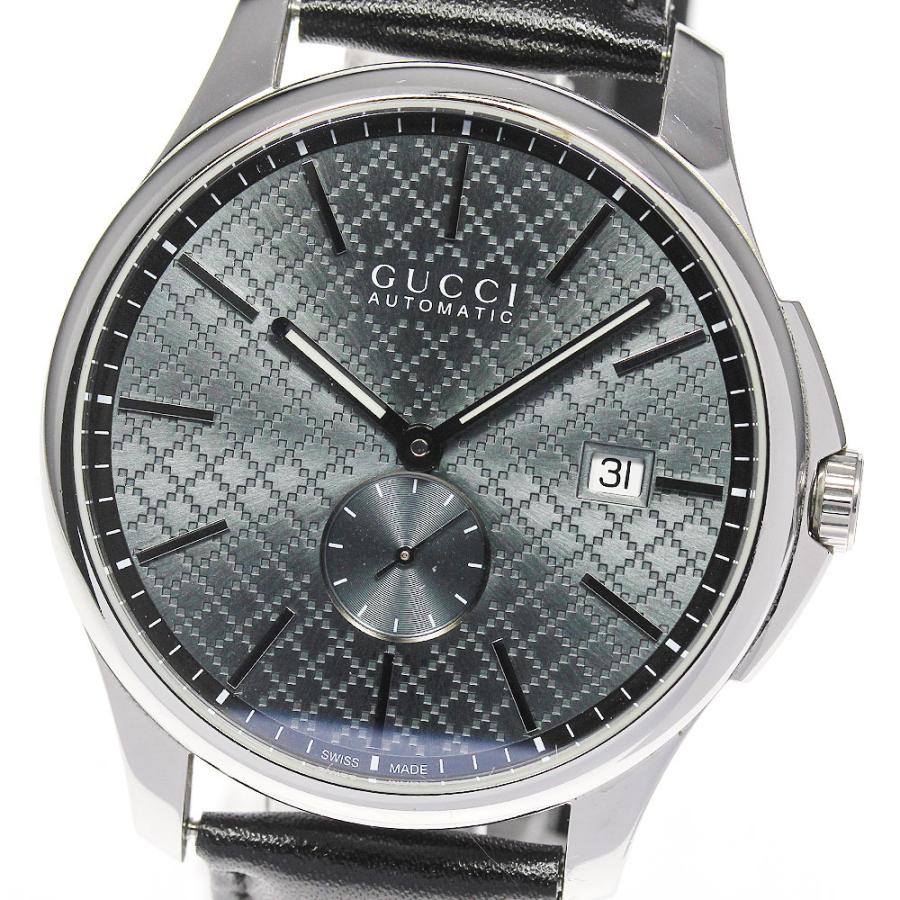 GUCCI 自動巻 ／AT 126.3 Gタイムレス スモールセコンド 保／箱 GUCCI（グッチ） ☆良品☆箱付き【GUCCI】グッチ Gタイムレス