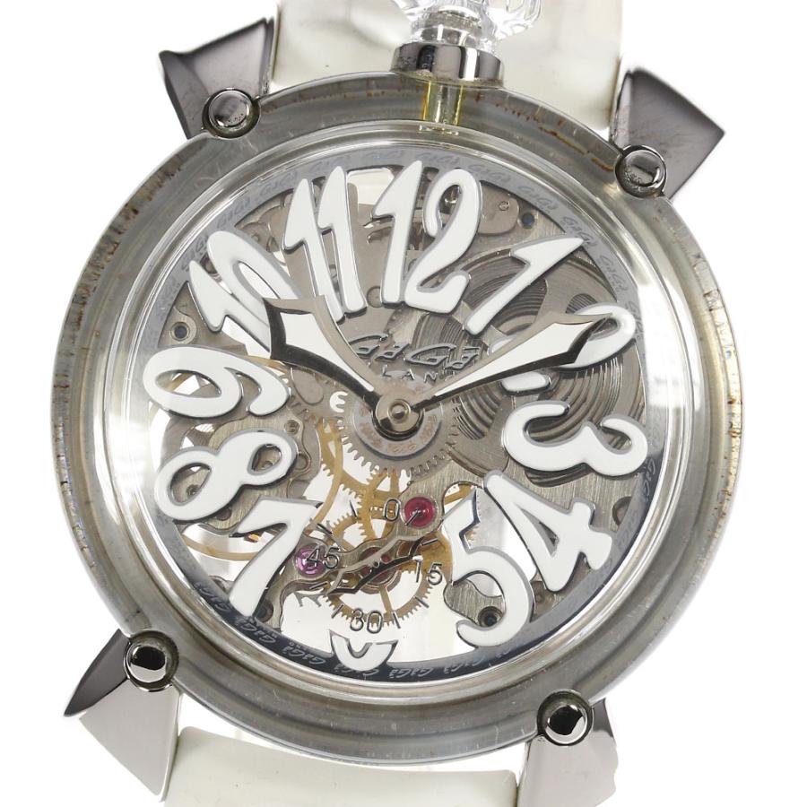 GaGa MILANO 【GaGa MILANO】ガガミラノ マヌアーレ48 スケルトン 6090 