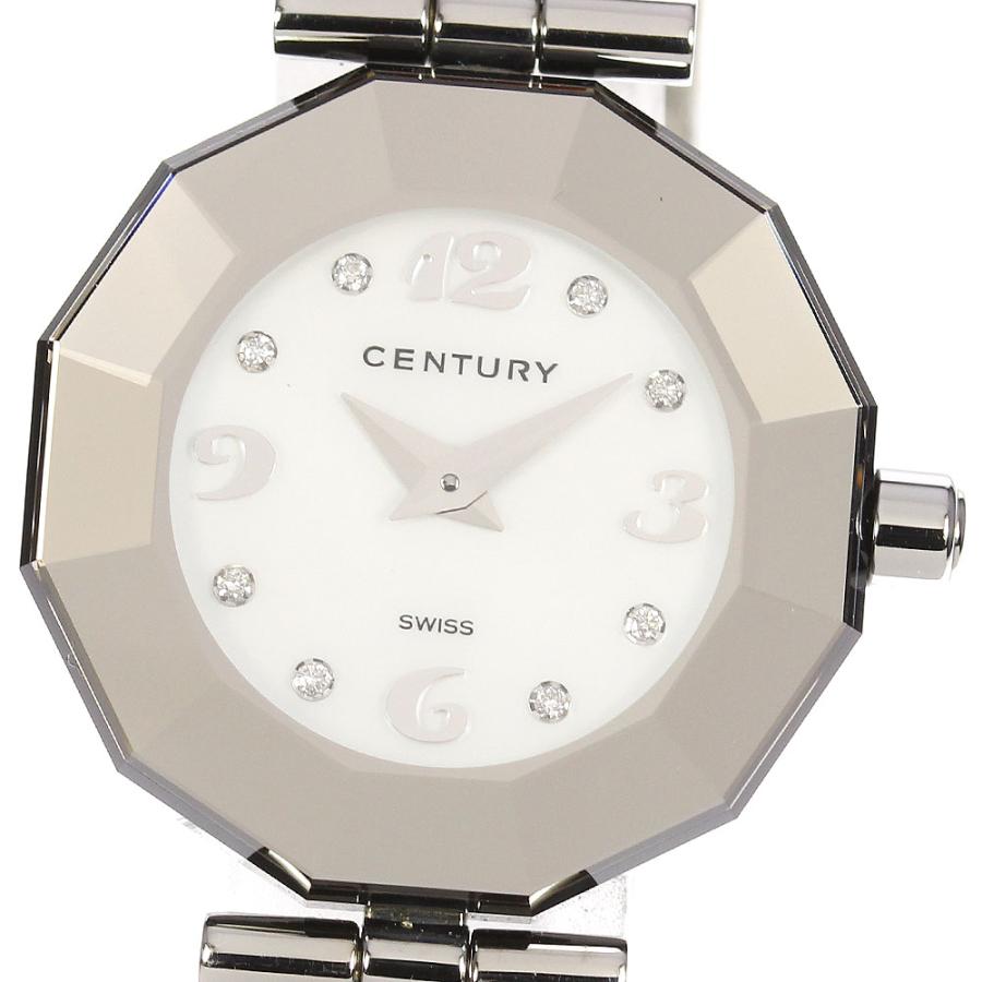 出品は11/30まで！最終値下げ！センチュリー タイムジェム 8Pダイヤ 付属品 CENTURY（センチュリー） ☆極美品【CENTURY】センチュリー タイム