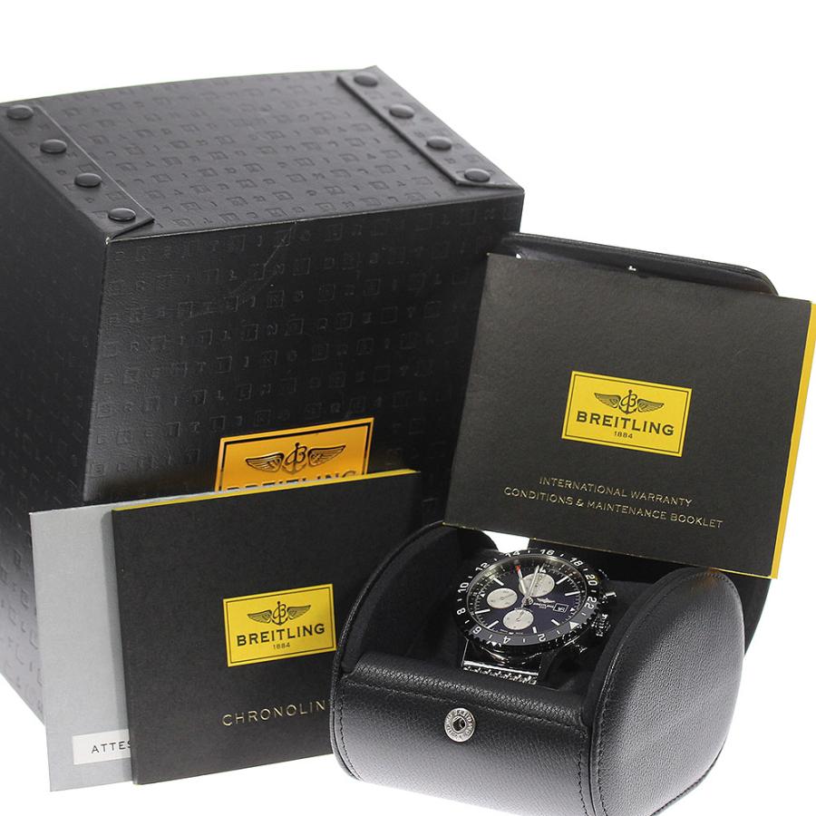 ブライトリング BREITLING Y24310 クロノライナー デイト GMT 自動巻き メンズ 美品 保証書付き_973234 ブライトリング（BREITLING） ☆箱・保証書付き【BREITLING
