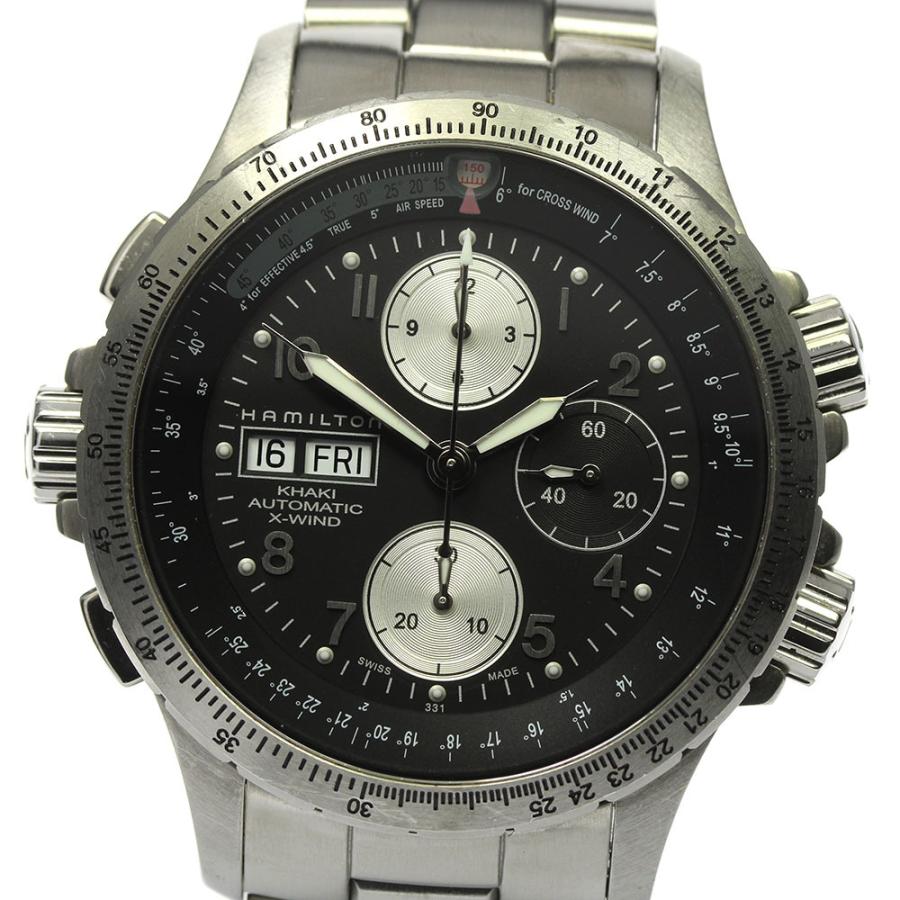ハミルトン　カーキx-ウィンド H776160 カーキ アビエーション X-Wind Auto Chrono - ダイヤルカラー