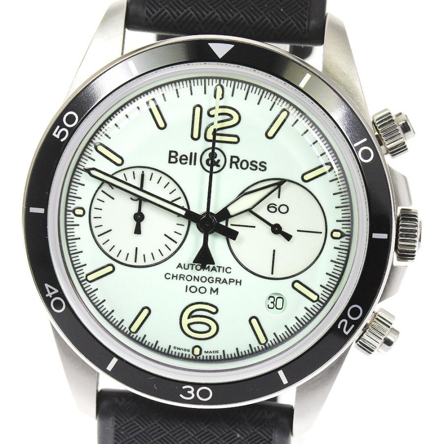☆良品★箱・保証書付き【Bell＆Ross】ベル＆ロス ヴィンテージ クロノグラフ BRV2-94 自動巻き メンズ  【232】【ev15】 ベル&ロス ☆良品☆箱・保証書付き【Bell＆Ross】ベル＆ロス