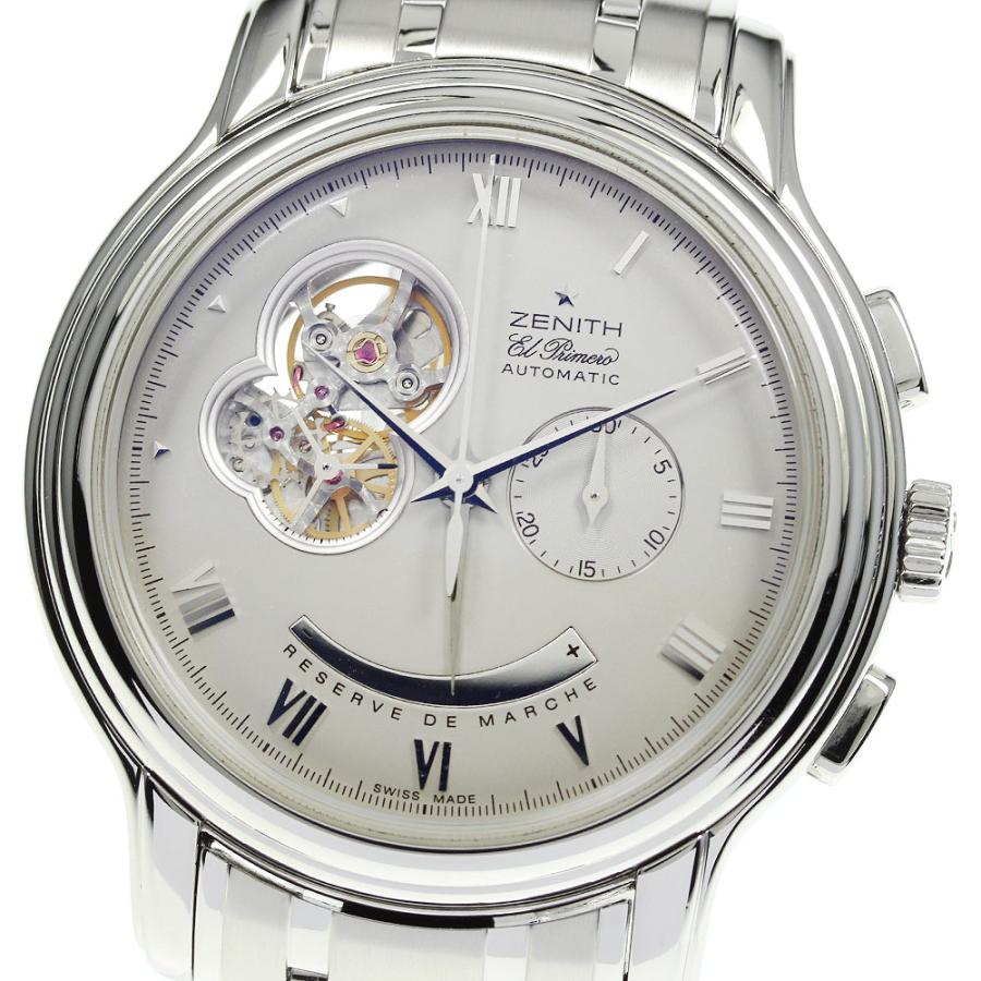 ZENITH ゼニス エルプリメロ クロノマスター XXTオープン クロノグラフ 03.1260.4021 21.C505 スモールセコンド パワーリザーブ 黒 ブラック SS ステンレス メンズ 自動巻き【6ヶ月保証】【腕時計】【中古】 ZENITH（ゼニス） 【ZENITH】ゼニス エルプリメロ クロノマスター XXT