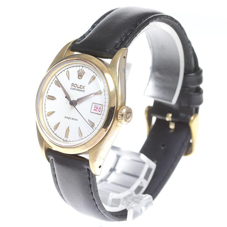 ken★ロレックス オイスターデイト プレシジョン★手巻 Ref6494 ROLEX ロレックス ref.6494 オイスターデイト プレシジョン Cal
