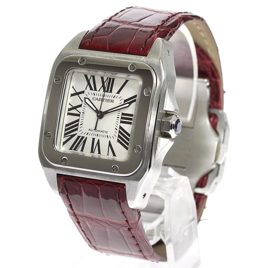 カルティエ サントス 100 W20126X8 自動巻き レディース 【中古】 楽天市場】☆保証書付き【CARTIER】カルティエ サントス100 W20126X8