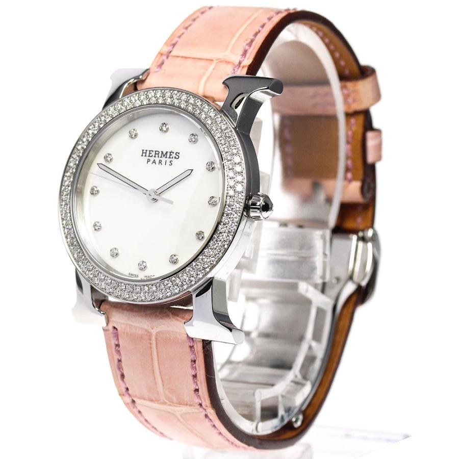 ☆美品☆HERMES エルメスHウォッチ ロンド ダイヤベゼル HR1.530 