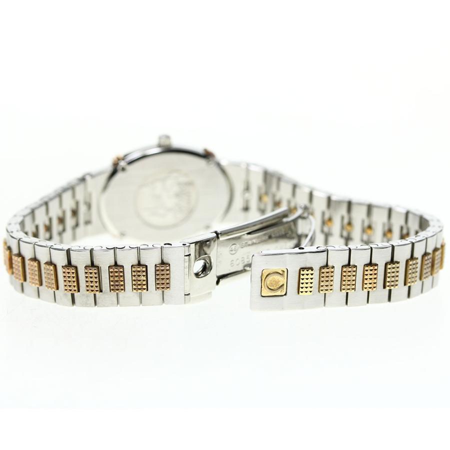 35【美品】OMEGA 時計　DeVille 箱付き　レディース　オーバル OMEGA ☆保証書付き【OMEGA】オメガ デビル オーバル クォーツ