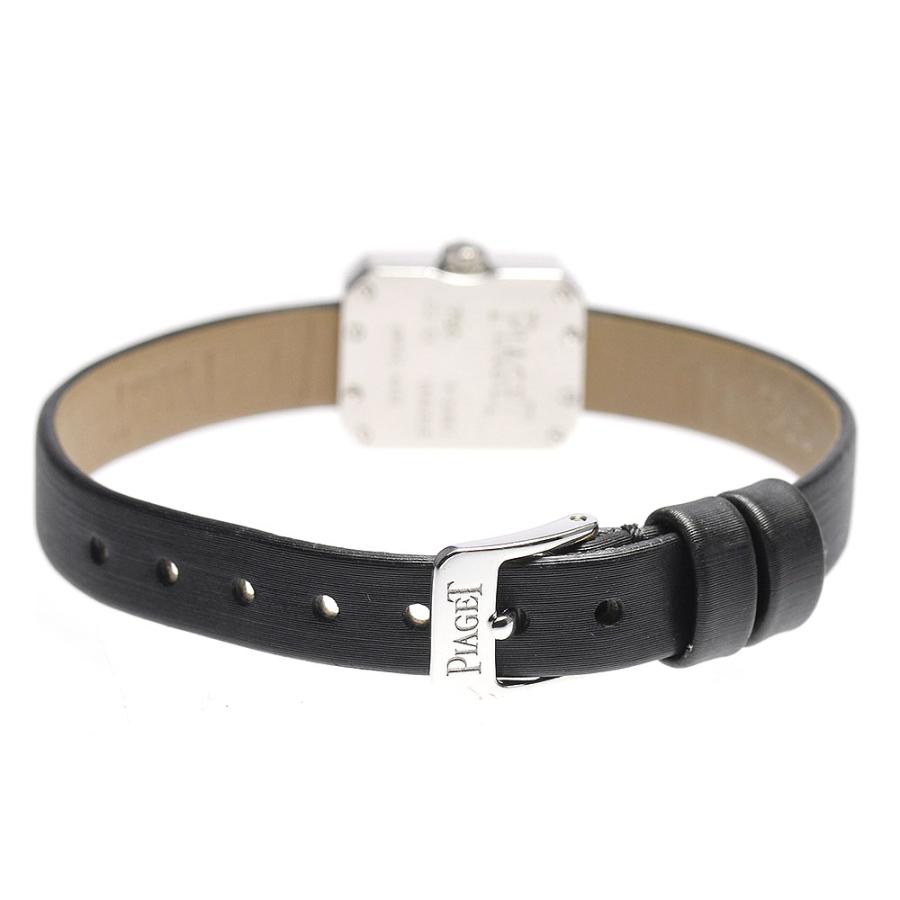 【PIAGET】ピアジェ ミニプロトコール K18WG ダイヤベゼル P10691 クォーツ レディース_698596【ev20】 PIAGET（ピアジェ） 【PIAGET】ピアジェ ミニプロトコール K18WG