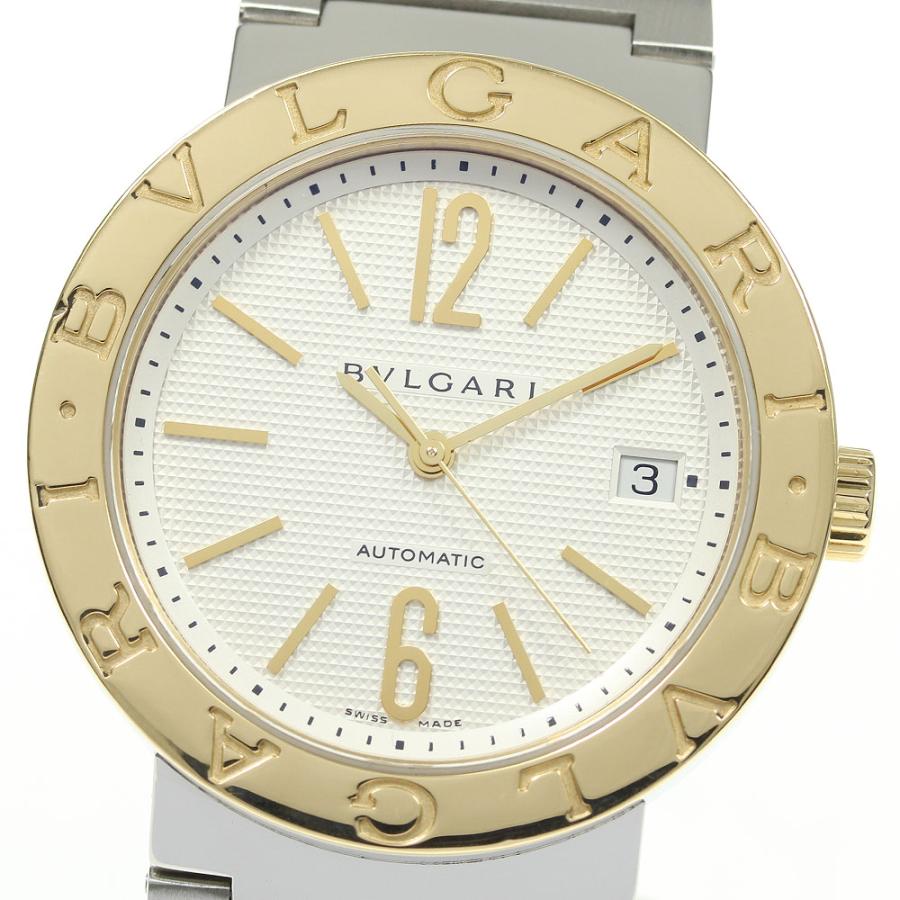 BVLGARI ブルガリ ウォッチ ブルガリ ブルガリ 時計 BB38SGAUTO 腕時計_x000D_
 ステンレス/K18イエローゴールド K18YG ブラック 自動巻き ブラック文字盤 メンズ【中古】436 BVLGARI（ブルガリ） ☆良品【BVLGARI】ブルガリ ブルガリブルガリ