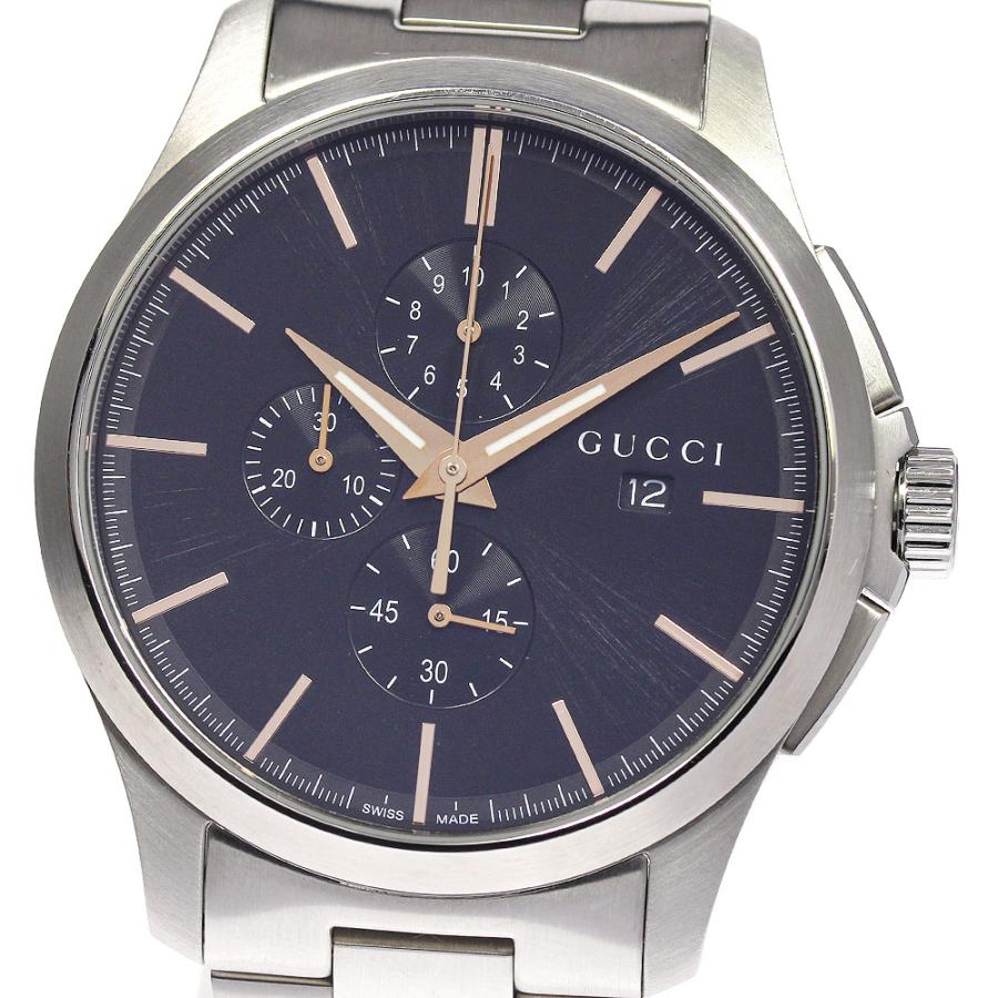 ☆美品☆箱・保証書付き【GUCCI】グッチ Gタイムレス クロノグラフ 