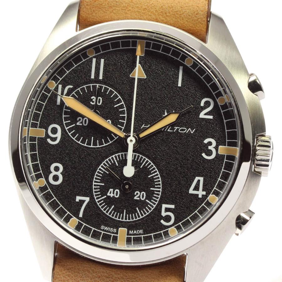 ハミルトン　HAMILTON　カーキ HAMILTON（ハミルトン） ☆良品☆箱・保証書付き【HAMILTON