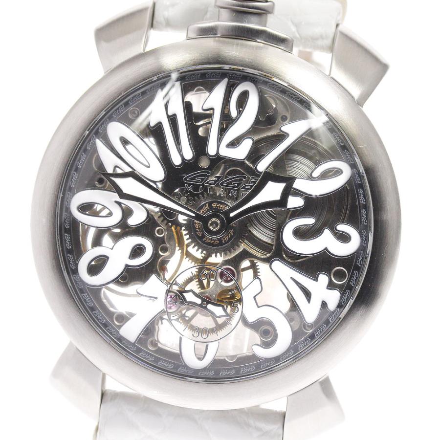 ☆良品【GaGa MILANO】ガガミラノ マヌアーレ48MM スケルトン スモール