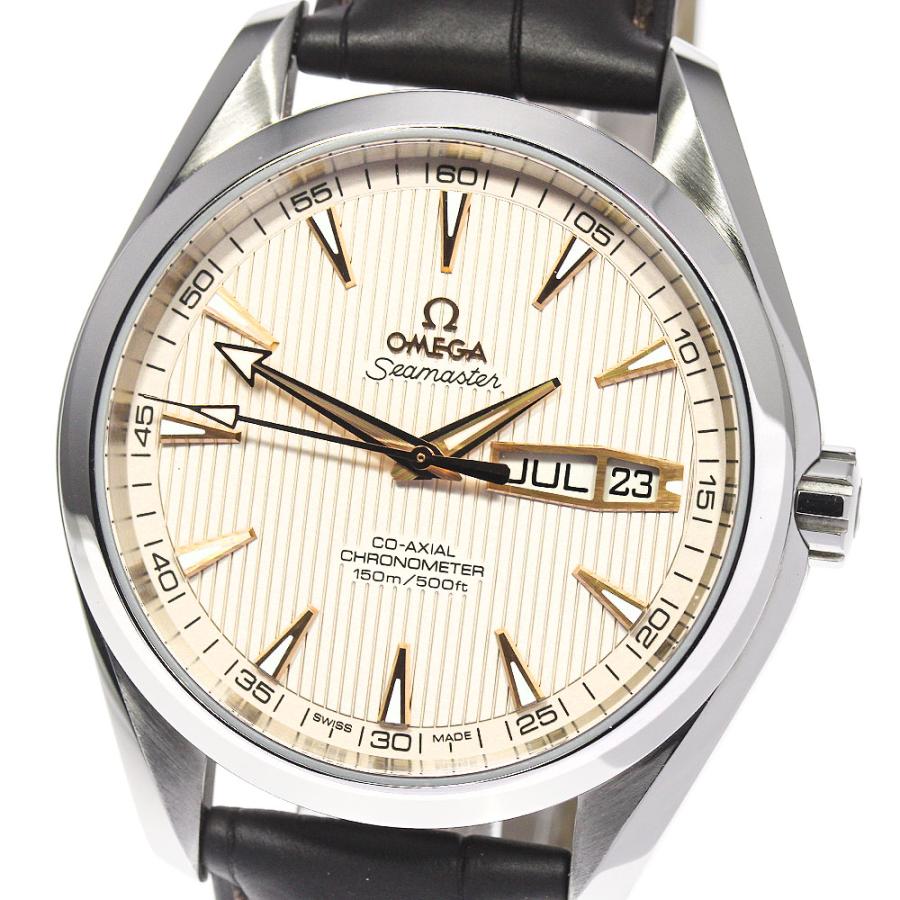 ☆美品★箱・保証書付き【OMEGA】オメガ シーマスター アクアテラ マニュアルカレンダー 231.13.43.22.02.002 自動巻き