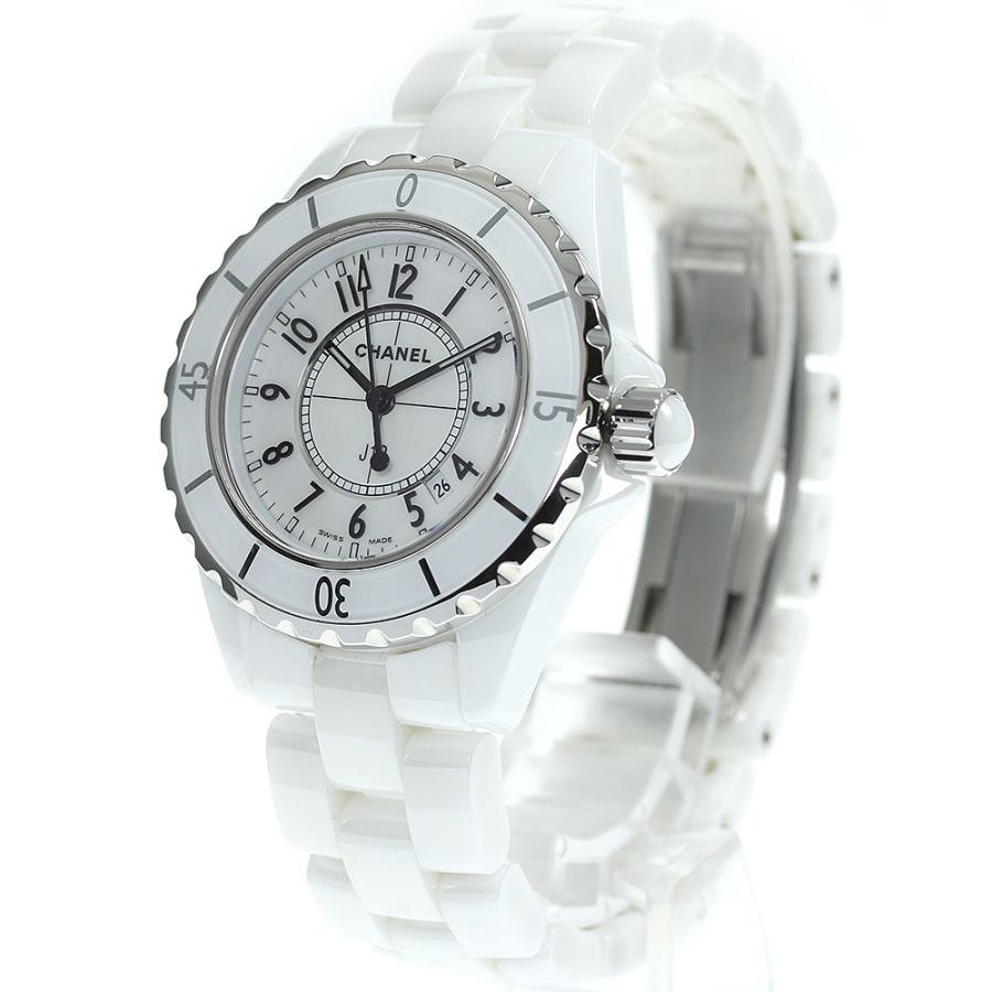 CHANEL ☆美品【CHANEL】シャネル J12 33MM ホワイトセラミック デイト