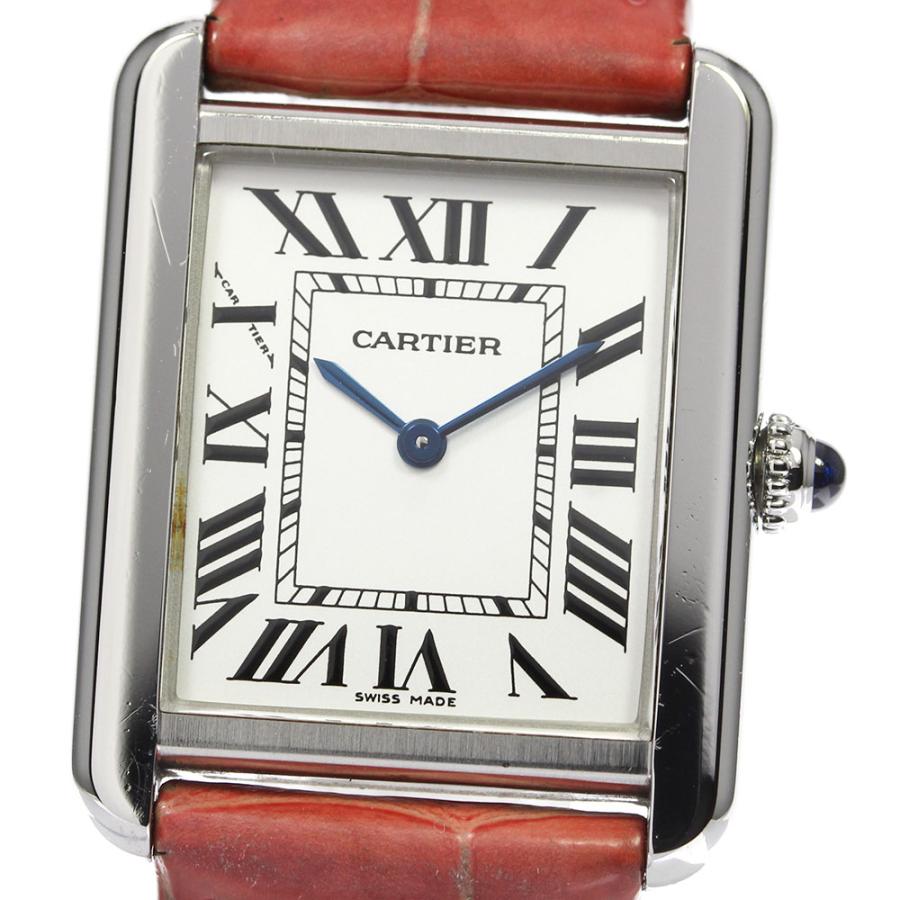 【CARTIER】カルティエ タンクソロ SM W1018255 クォーツ レディース_702994 Cartier（カルティエ） 【CARTIER】カルティエ タンクソロ SM W1018255