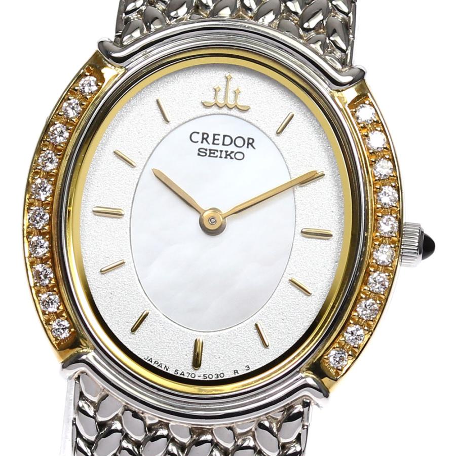 SEIKO ☆美品【SEIKO】セイコー クレドール サイドダイヤ 5A70-3000