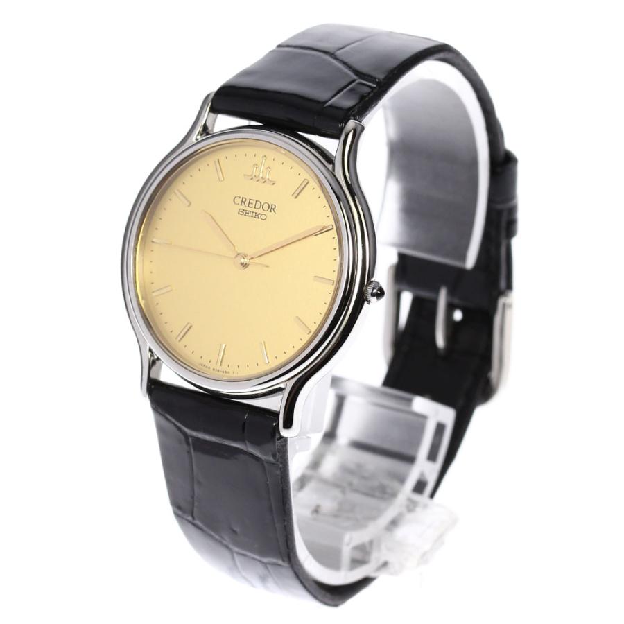 ひ*ー様 クレドールシグノ美品GCAR051　メンズ　8J81-6A30クロコレ SEIKO（セイコー） ☆極美品【SEIKO】セイコー クレドール シグノ