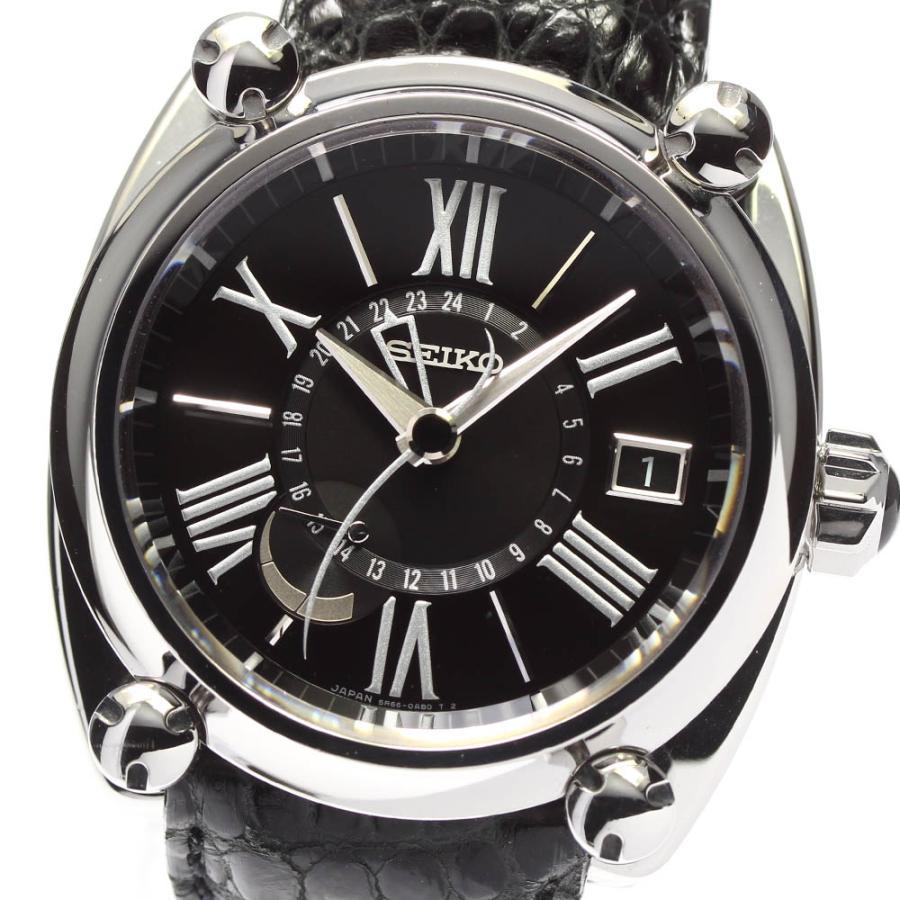 セイコーガランテGMTパワーリザーブスプリングドライブメンズ箱付き