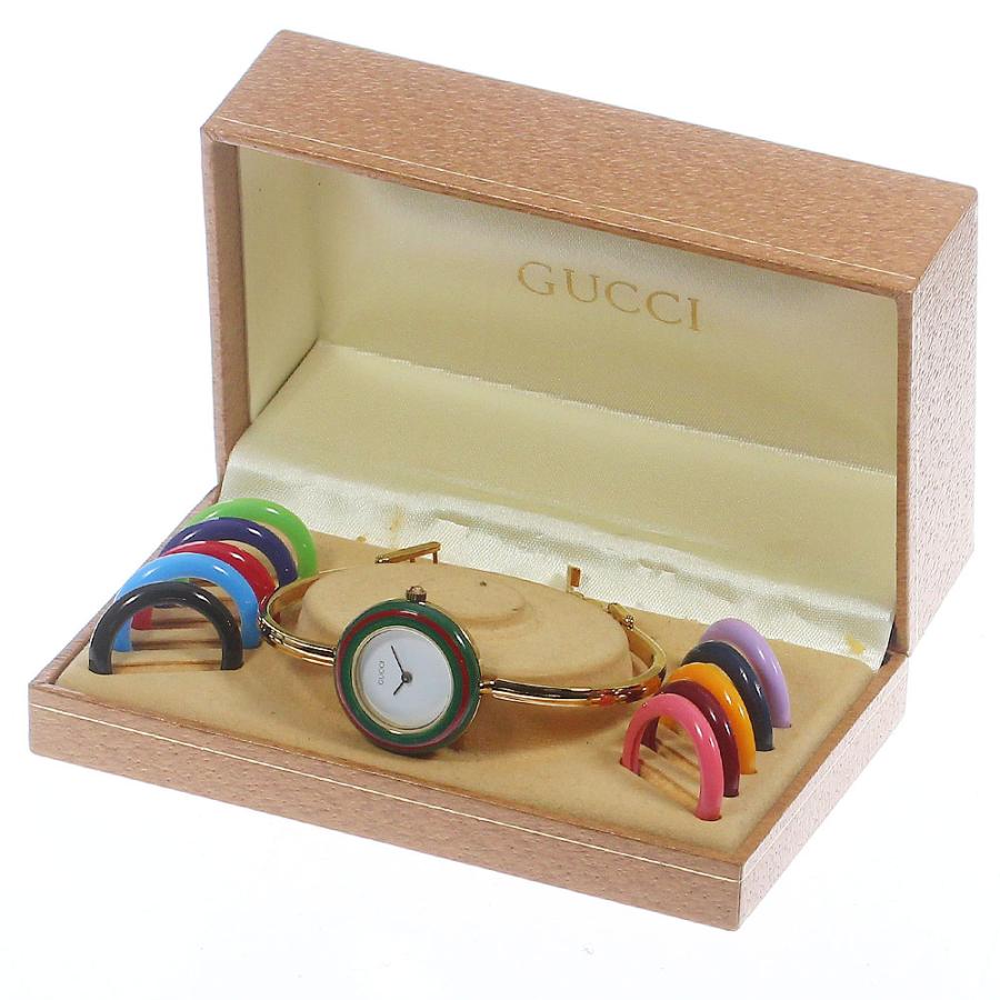 GUCCI グッチ 11/12.2 チェンジベゼル クォーツ レディース 内箱