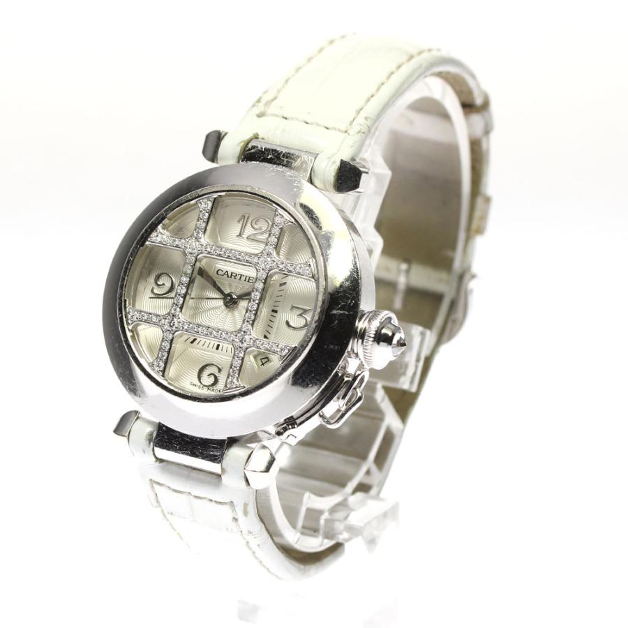 Cartier カルティエ CARTIER WJ111356 パシャ 32 K18WG グリッドダイヤ 