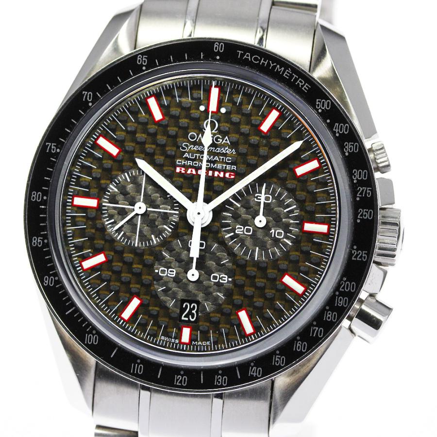 ☆訳あり★保証書付き【OMEGA】オメガ スピードマスター レーシング クロノグラフ デイト 3552.59