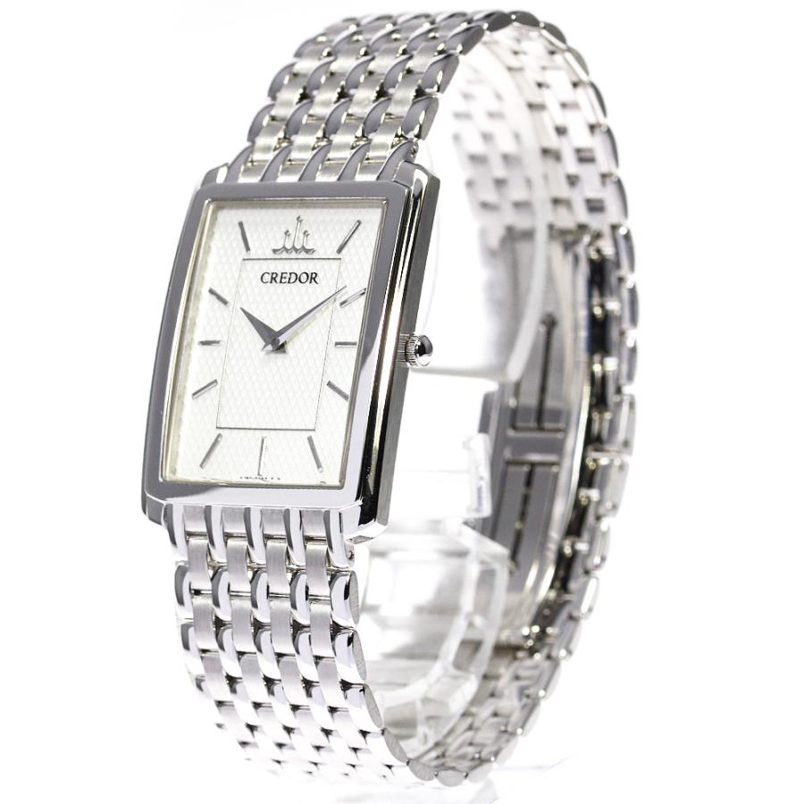 SEIKO CREDOR 腕時計 本体 ケース付き k18WG SEIKO（セイコー） ☆極美品☆箱・保証書付き【SEIKO】セイコー