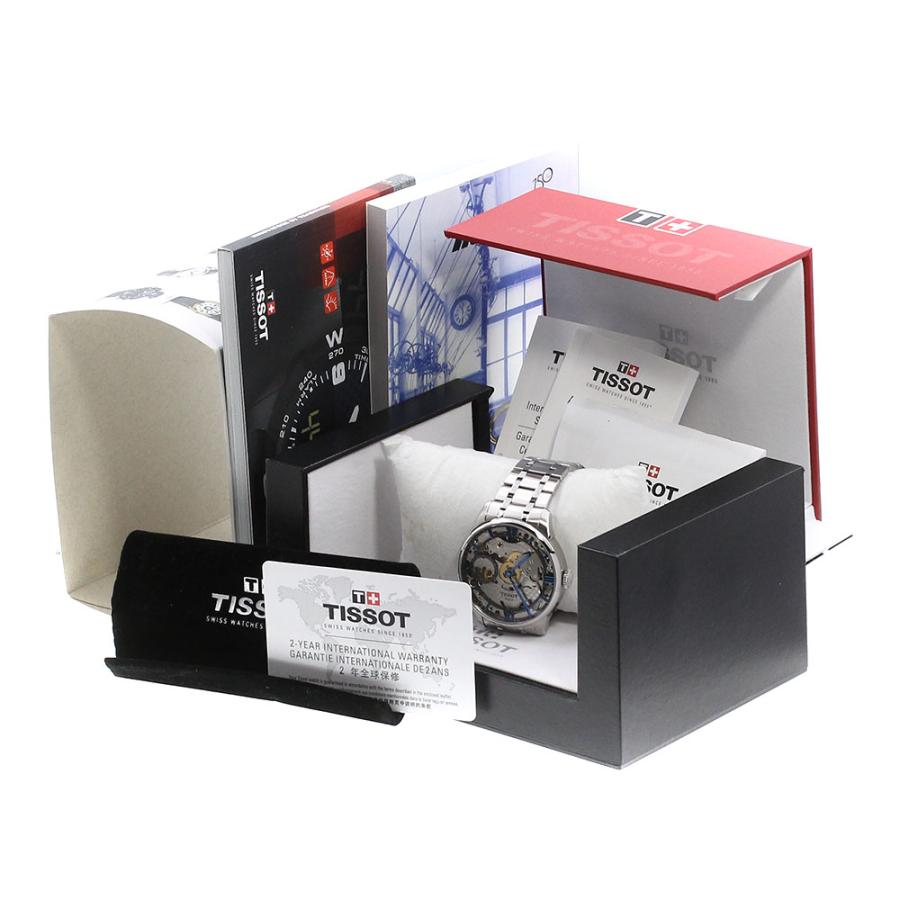 TISSOT シデラル美品　内箱、バンド(ブラック)、保証書付き TISSOT（ティソ）シデラル シリーズ - シデラル ブルー