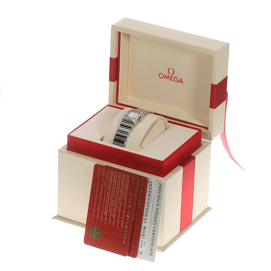 OMEGA クォーツ　オメガ コンステレーション カレ クアドラ ダイヤベゼル OMEGA】オメガ『コンステレーション カレ クアドラ 4Pダイヤ