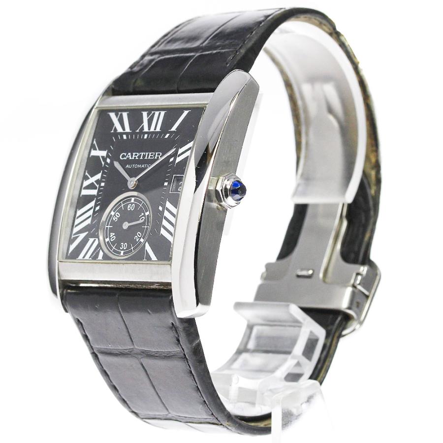ベルト訳あり☆★箱・保証書付き【CARTIER】カルティエ タンクMC LM デイト スモールセコンド W5330004 自動巻き メンズ_710735【ev10】 Cartier（カルティエ） ベルト訳あり箱・保証書付き【CARTIER