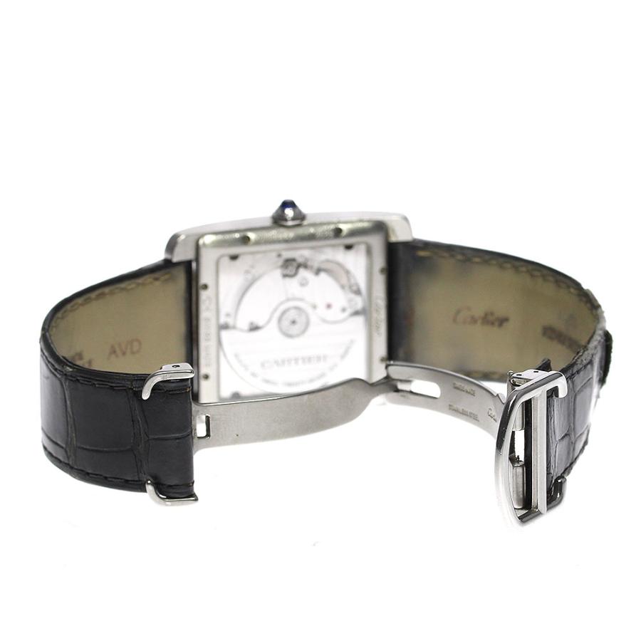 ベルト訳あり☆★箱・保証書付き【CARTIER】カルティエ タンクMC LM デイト スモールセコンド W5330004 自動巻き メンズ_710735【ev10】 Cartier（カルティエ） ベルト訳あり箱・保証書付き【CARTIER