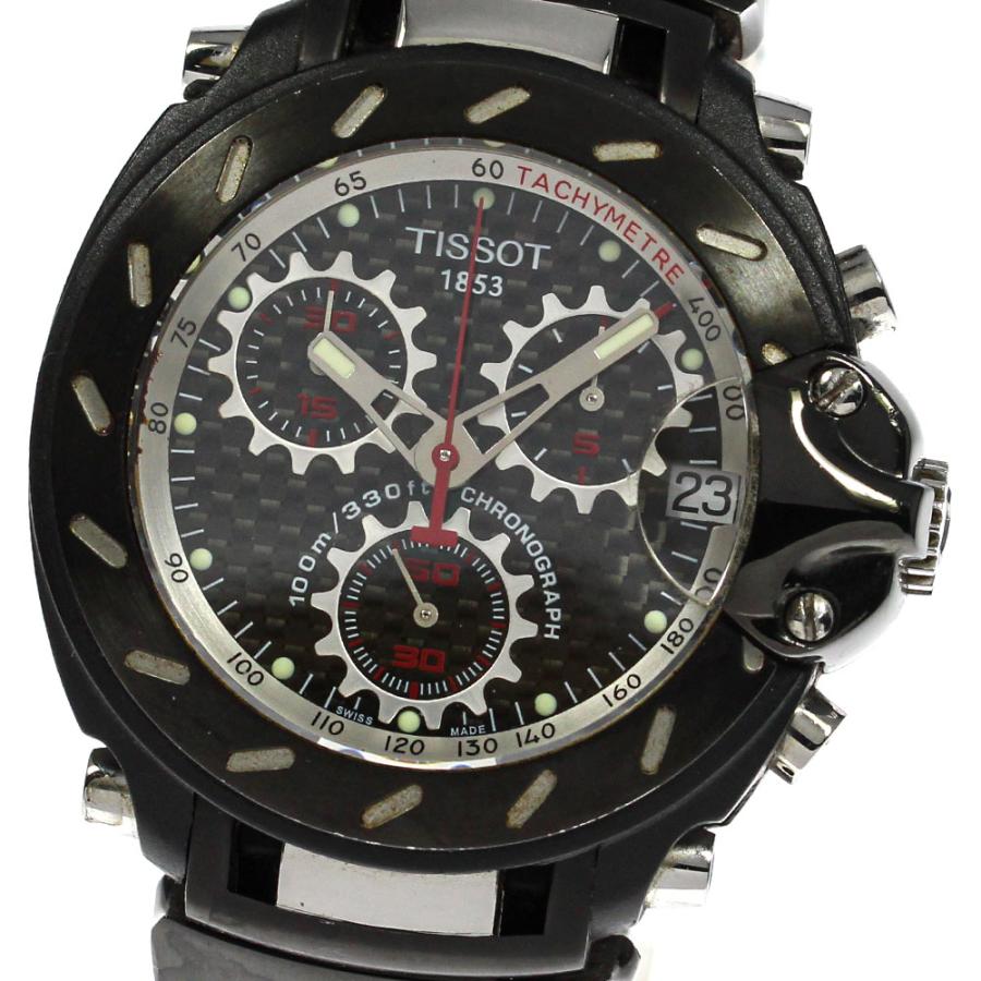 ☆良品【TISSOT】ティソ T-RACE クロノグラフ T011417A クォーツ