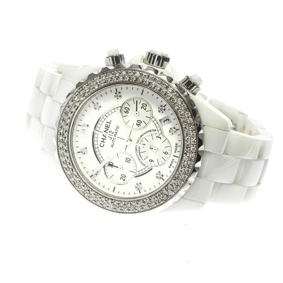 H2009 CHANEL純正ベゼル ホワイト J12, クロノグラフ 41mm ホワイト